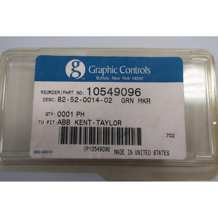 Graphic Controls 82-52-0014-02  Green Marker Chart Recorder Parts And Accessory PK 2PK 82-52-0014-02
